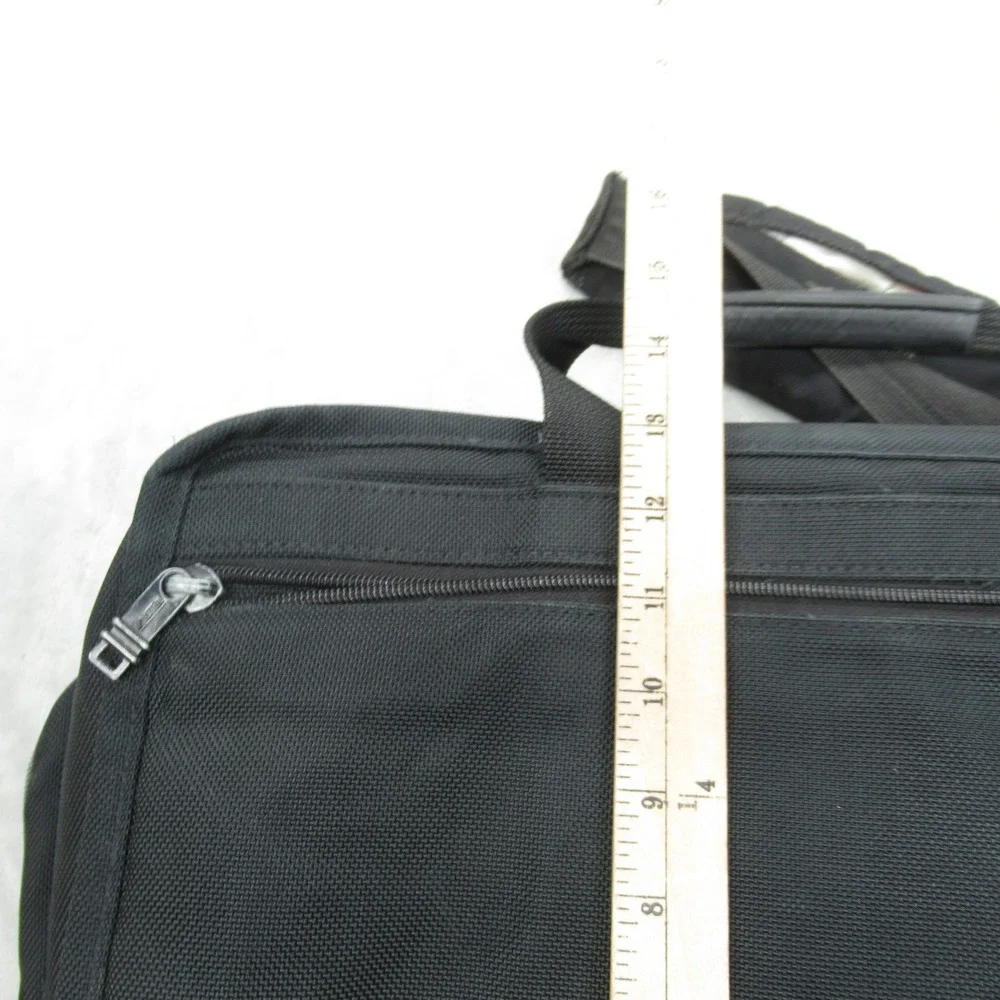 Tumi Expandable‎ Organizer Computer Briefcase Black Heavyweight Laptop 2621d3